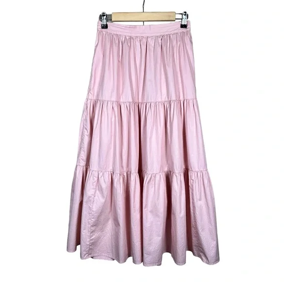 XiRENA Pink Tiered Midi Skirt - Picture 9 of 9